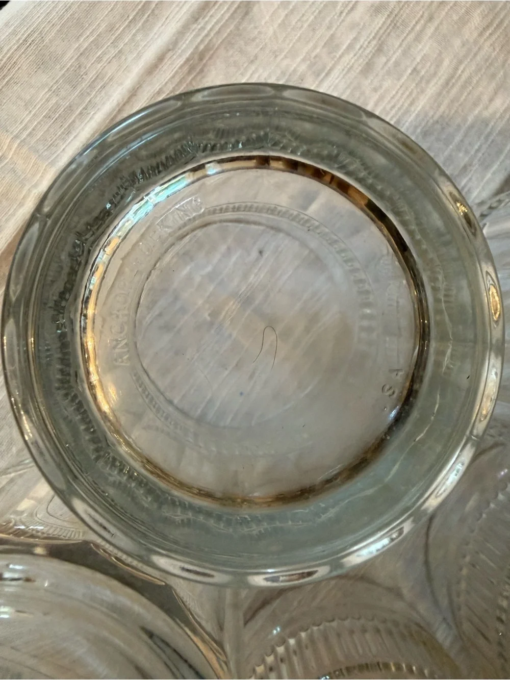 Anchor Hocking Annapolis Double Old Fashioned Lowball Glasses MCM Barware